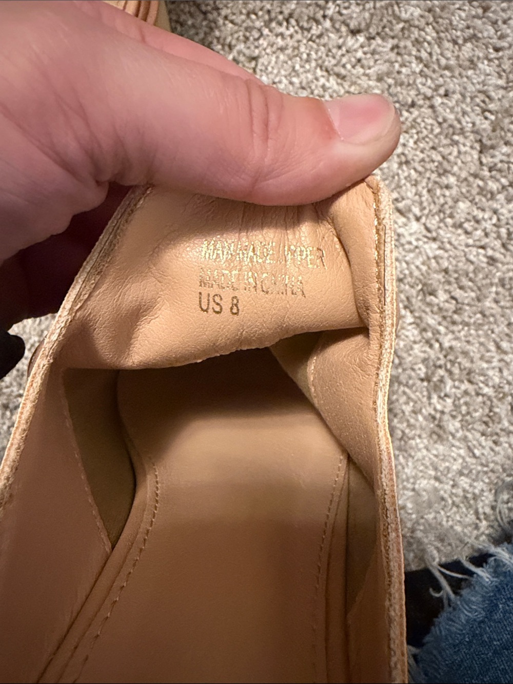 MI.IM Sutton chunky heel slip on Size 8 - Picture 8 of 8
